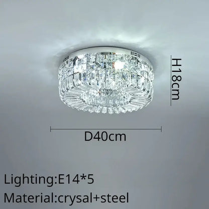 Modern gold crystal ring led ceiling lamp with chrome steel frame and cascading clear faceted crystals for decorbites crystal ring decor