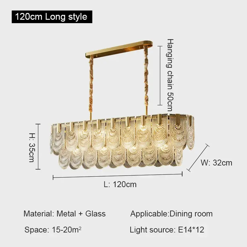 Modern gold elegant crystal chandelier with cascading glass fan-shaped tiers for living room decorbites elegant crystal