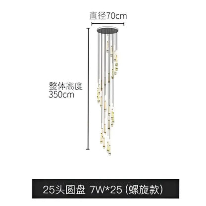 A modern gold elegant led ring chandelier with 25 golden spherical lights for living room decorbites elegant led lighting