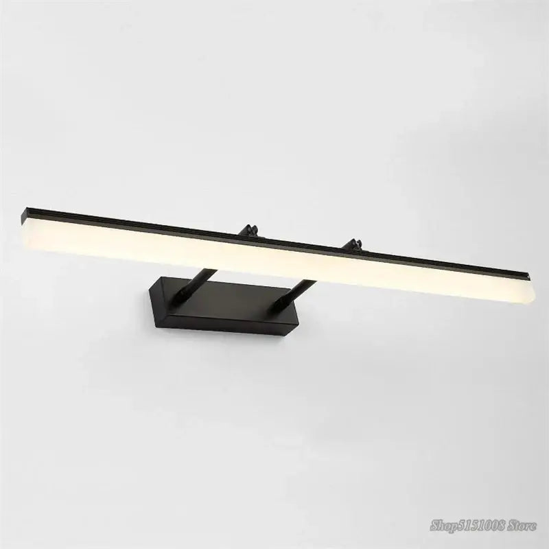 Modern gold elegant vanity led lights bathroom wall sconce with black rectangular led wall sconce and frosted glass diffuser