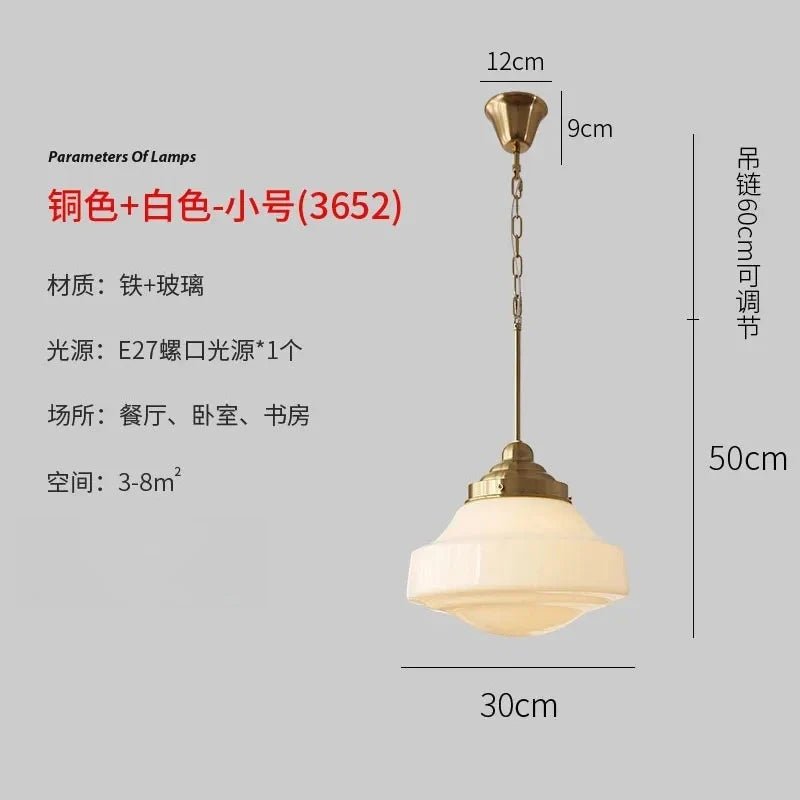 Modern Gold Glass Pendant Light - Decorbites