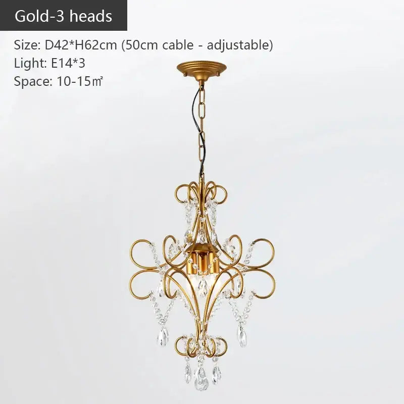 Modern gold iron crystal chandelier with intricate wrought iron design and crystal teardrops for luxury dining decorbites iron crystal