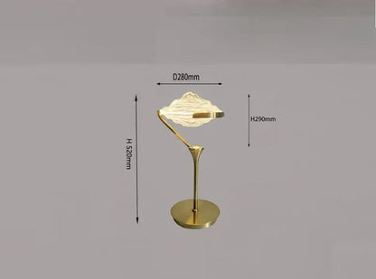 Modern gold led pendant lamp with decorbites gold led sculptural translucent shade and slender curved base for dining room decor