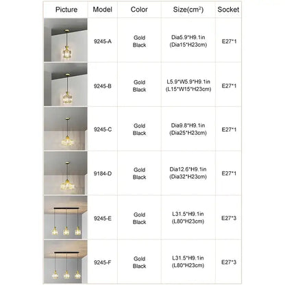 Modern gold mini crystal pendant light with elegant gold and black crystal design for bedroom chandelier decorbites gold mini