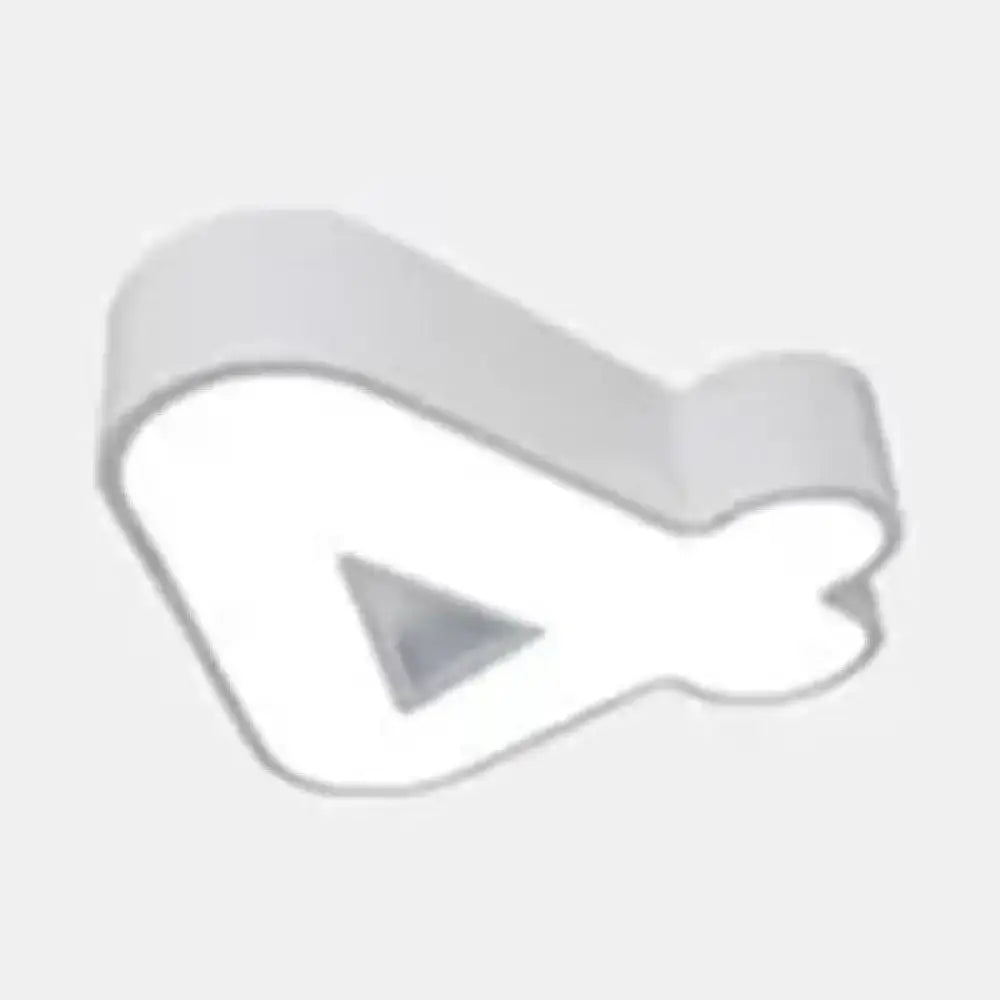 Silver infinity symbol-shaped metal charm with triangular cutout for use with decorbites flush mount light ceiling fixture