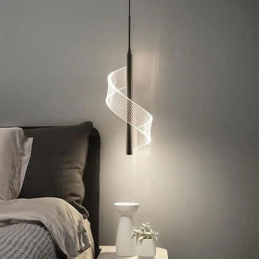Modern Gold Pendant Light With Acrylic Shade - Decorbites