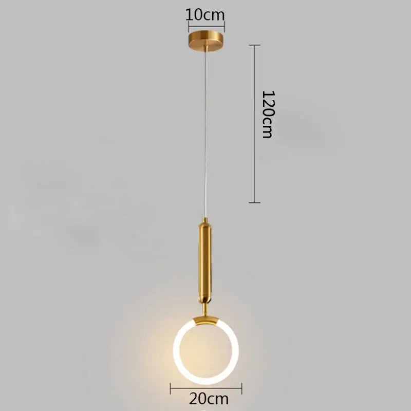 Modern gold ring pendant lights featuring a gold-toned minimalist led fixture with circular illuminated ring for dining room decorbites gold ring pendant lights