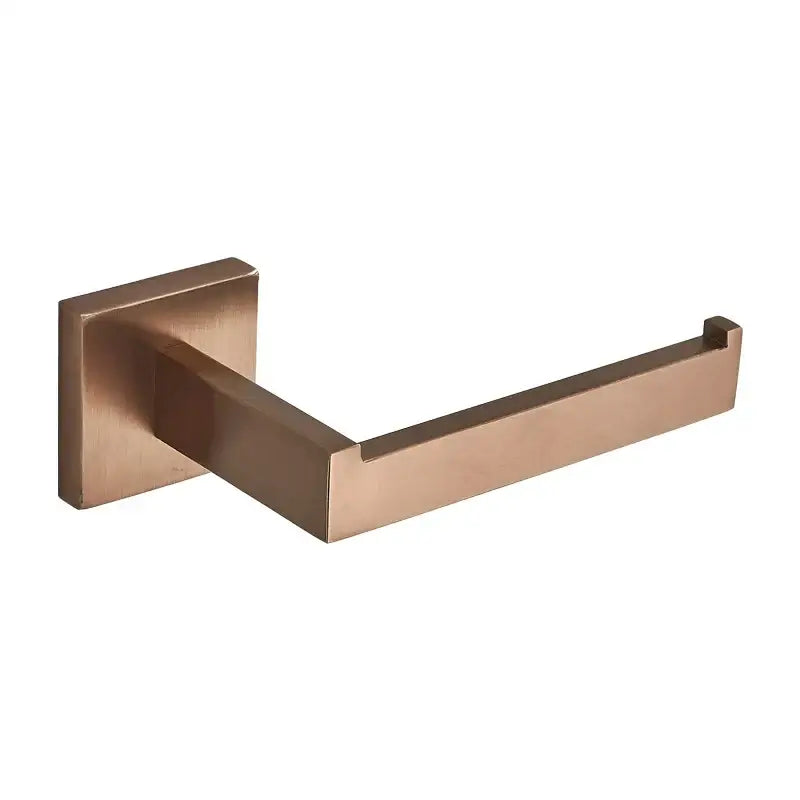 Modern rose gold metal paper holder with sleek minimalist design for bathroom wall mount decorbites gold square paper