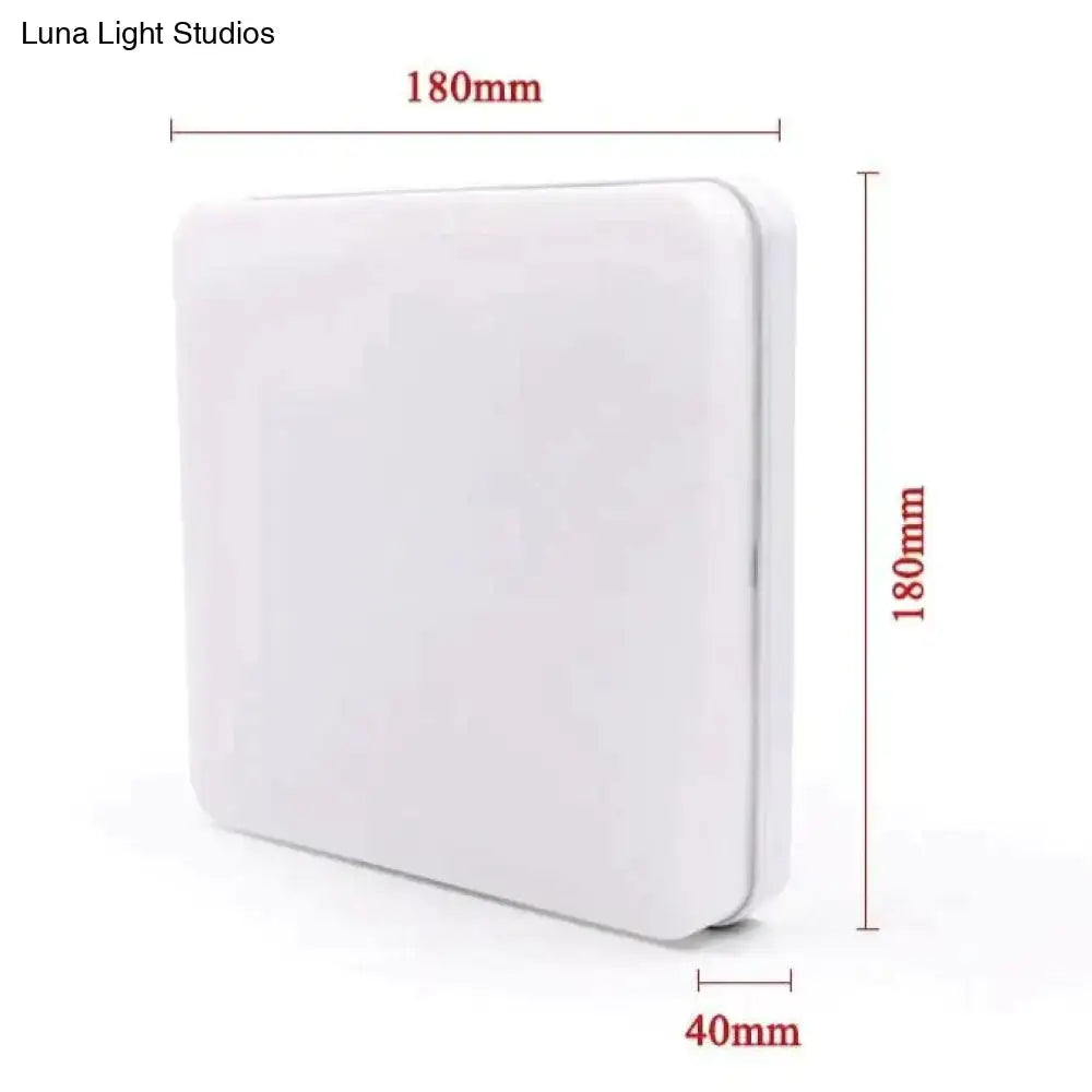 White square led panel light surface mounted with rounded edges available in 18w 24w 36w and 48w for ceiling use