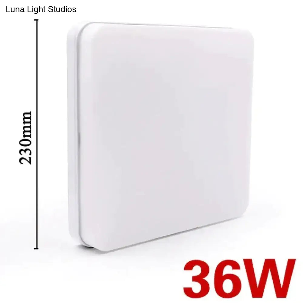 Decorbites™ white rectangular led panel light 230mm surface mounted 36w for energy efficient ceiling illumination