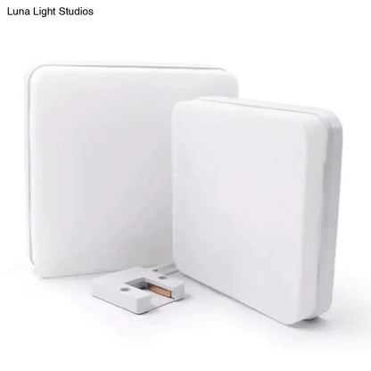 White rectangular recessed surface mounted led ceiling light fixtures in 18w 24w 36w and 24w 36w 48w options with sleek design