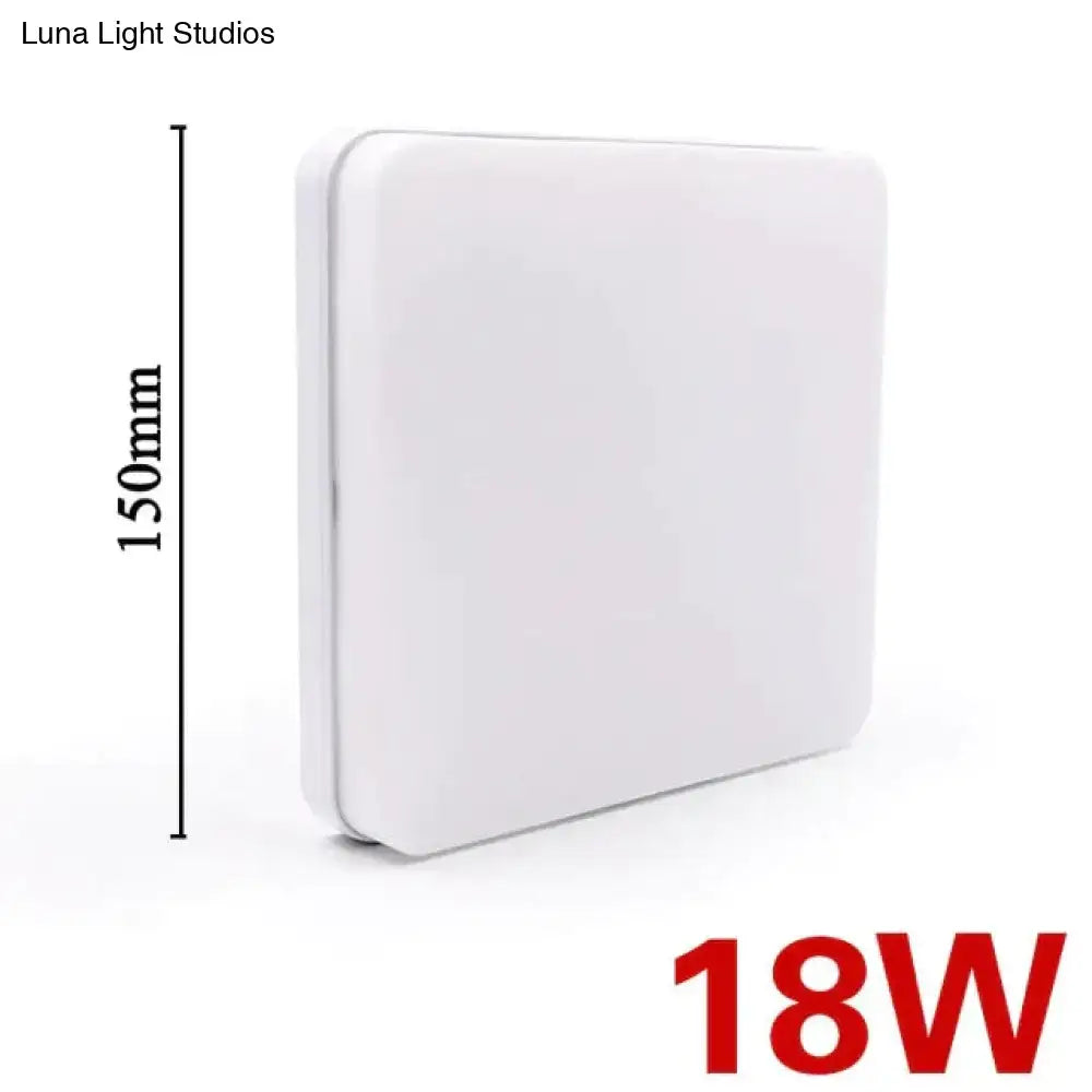 White square 18w led panel light 150mm height surface mounted suitable for 18w 24w 36w 48w ceiling installation