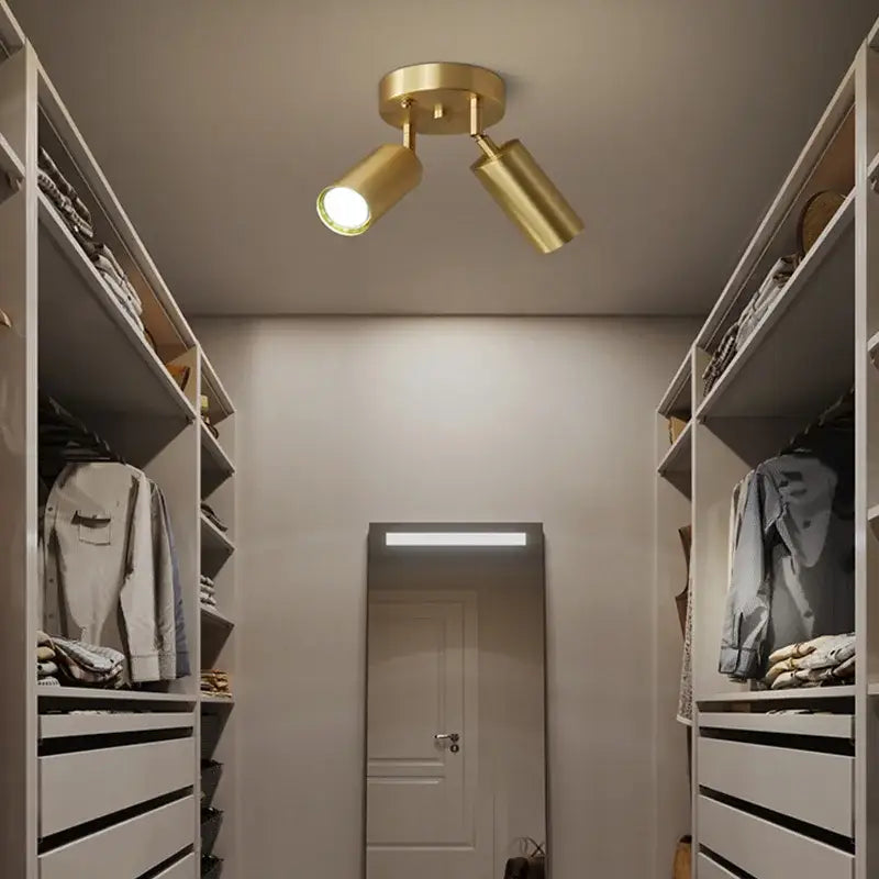 Modern gold three light adjustable gu10 led ceiling lights with decorbites adjustable gu10 for kitchen lighting decor