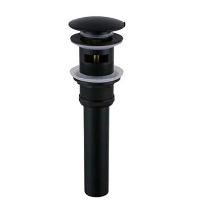 Modern gold waterfall black basin faucet with black matte-finish pop-up sink drain and sleek cylindrical body for decorbites black basin faucet