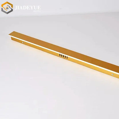 Modern golden wall light decorbites golden modern sleek rectangular led strip with ventilation slots for outdoor use