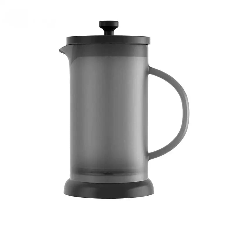 Matte gray french press with black lid and handle from decorbites french press collection for coffee brewing