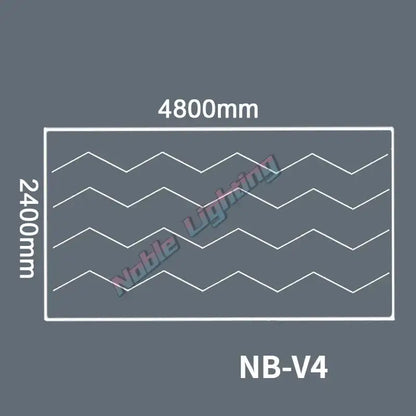 Modern hexagon honeycomb led garage ceiling light panel nb-v4 with white zigzag pattern decorbites hexagon honeycomb