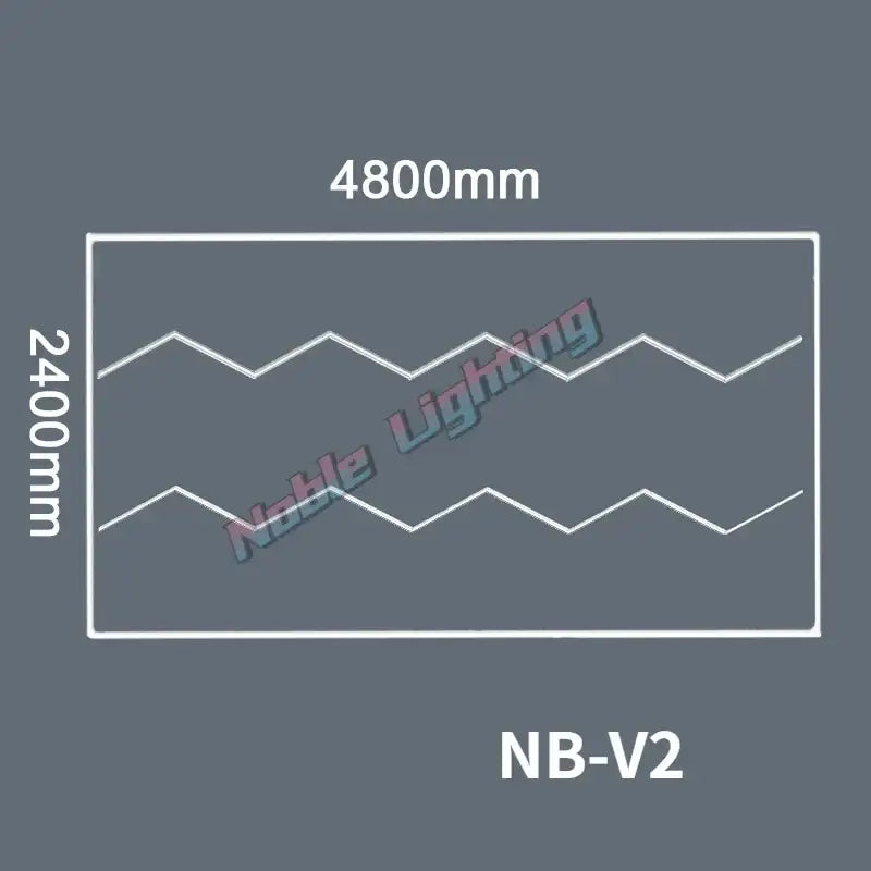 Modern hexagon honeycomb led garage ceiling light panel 4800mm by 2400mm with white zigzag lines decorbites hexagon honeycomb