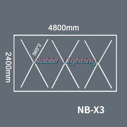Noble lighting nb-x3 modern hexagon honeycomb led garage ceiling light with sleek white geometric design 4800mm by 2400mm decorbites hexagon honeycomb