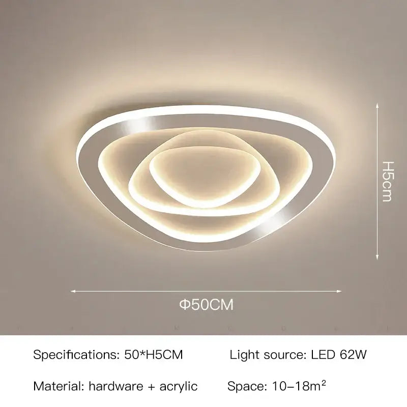 Modern hexagonal gold luxury led ceiling chandelier with concentric oval rings in white acrylic and metallic hardware for living room decorbites gold luxury