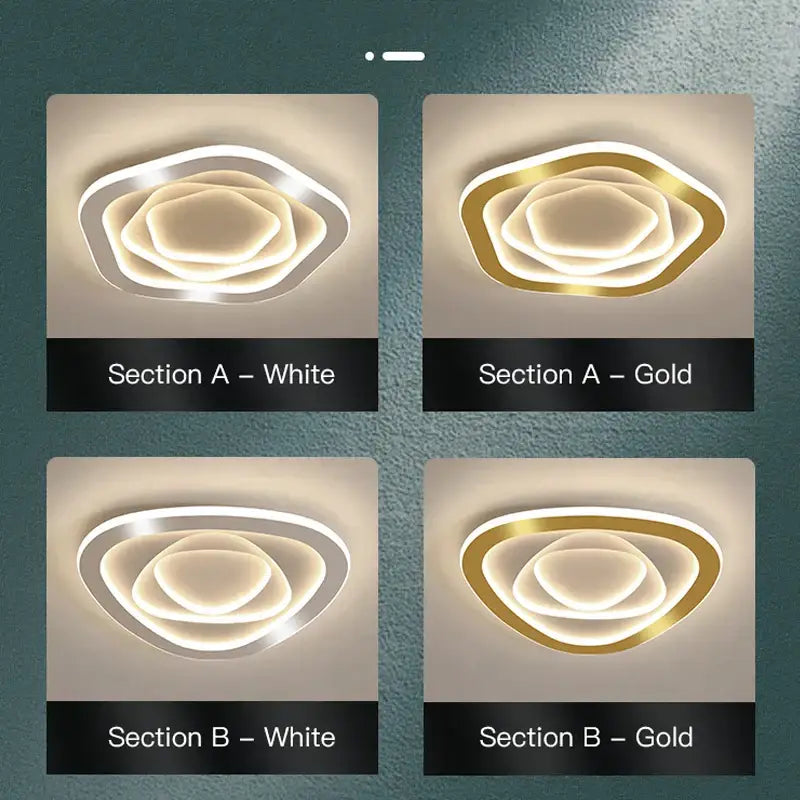 Modern hexagonal gold luxury led ceiling chandelier in gold luxury led finish for living room decorbites gold luxury decor
