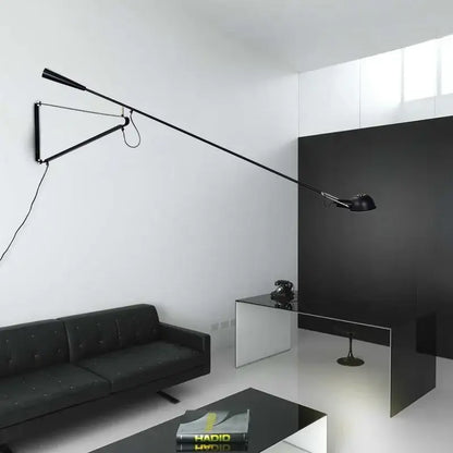 Black wall lamp with adjustable arm and sleek minimalist design decorbites dimmable led wall light for bedroom decor