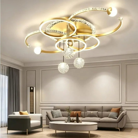 Modern Iron Acrylic Dimmable LED Pendant Light - Decorbites