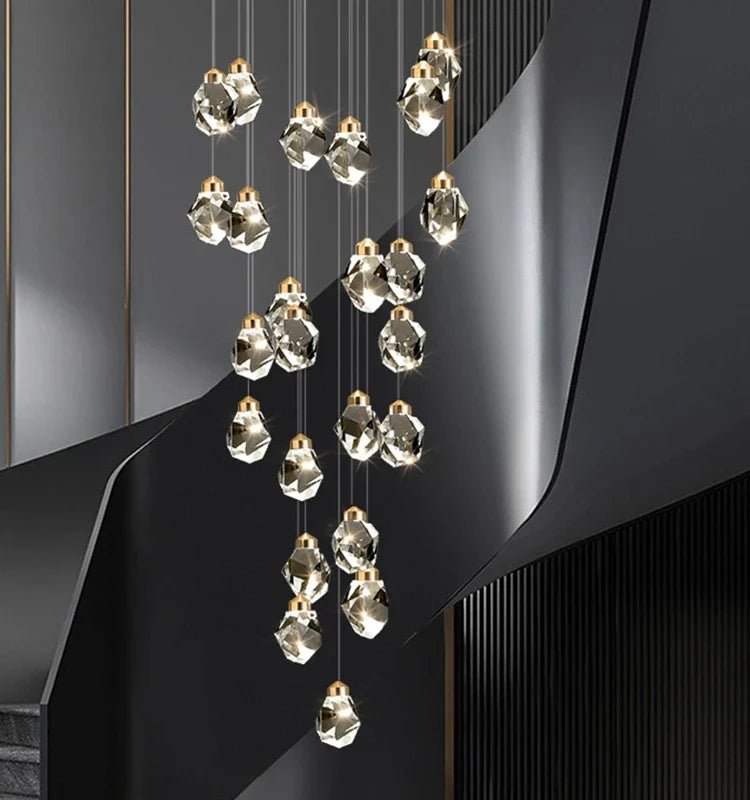Modern K9 Crystal Linear Pendant Light - Decorbites