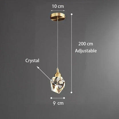 Modern K9 Crystal Linear Pendant Light - Decorbites