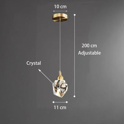 Modern K9 Crystal Linear Pendant Light - Decorbites