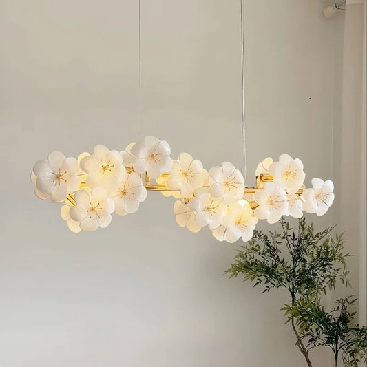 Modern Linear Metal Pendant Light for Kitchen Island