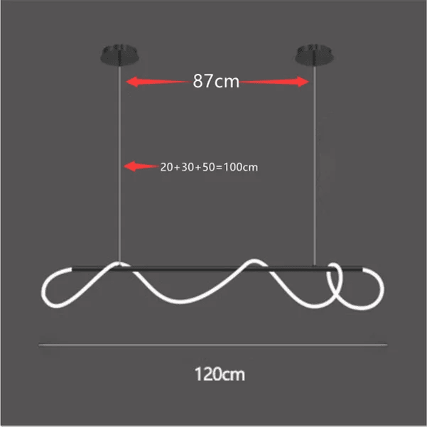 Modern Linear Stainless Steel LED Pendant Light - Decorbites