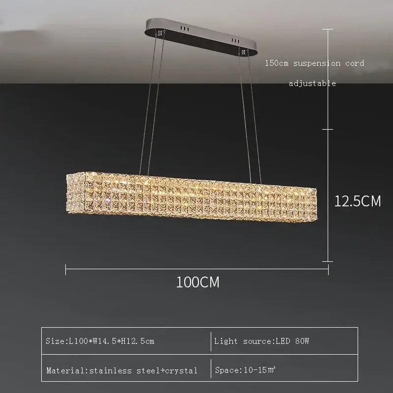 Modern luxury gold crystal led ceiling chandelier with stainless steel frame and adjustable 150cm suspension cord ceiling chandelier decorbites crystal led crystal led ceiling