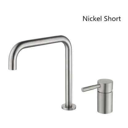 Modern nickel short basin faucet with sleek brushed metallic finish for decorbites black basin faucet bathroom sink tap