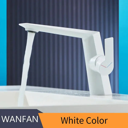 Modern matte black basin faucet with sleek angular design single handle mixer tap for bathroom decorbites black basin faucet