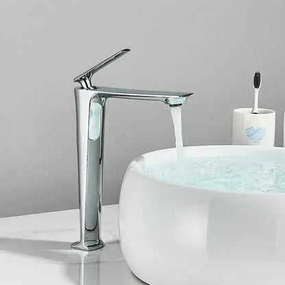 Modern chrome-finished waterfall faucet with sleek tall design for decorbites black basin mixer bathroom vanity tap