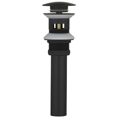 Modern matte black basin faucet drain with sleek design and brushed gold metallic accents for decorbites brushed gold decor