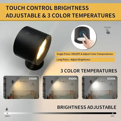Modern matte black double head wall lamp with textured mesh diffuser and touch control decorbites double head wall spotlight