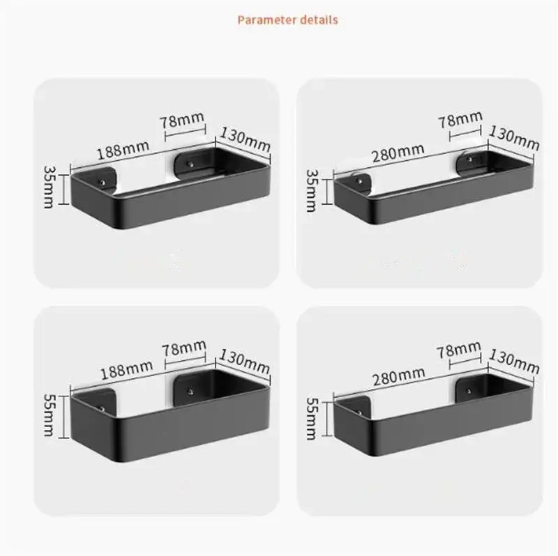 Modern matte black aluminum bathroom corner shelf with sleek metal design for decorbites black aluminum storage