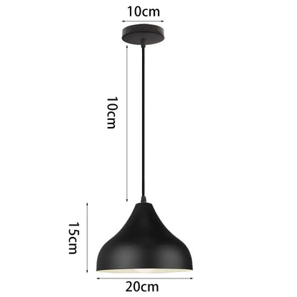 Modern matte colorful nordic pendant light with black matte conical shade and slender chain for kitchen and dining room decorbites colorful nordic pendant