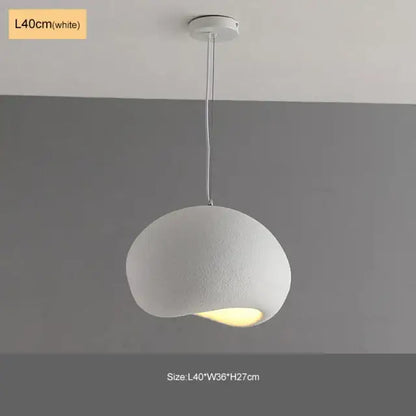 Modern matte white industrial wind chandelier pendant light with textured spherical design for bedroom decorbites light industrial