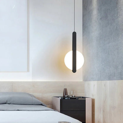 Modern Metal LED Pendant Light in Black or White - Decorbites