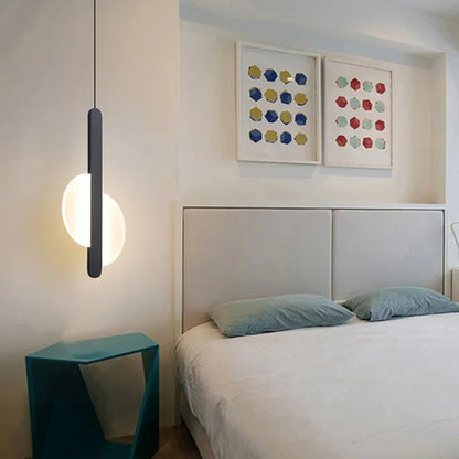 Modern Metal LED Pendant Light in Black or White - Decorbites