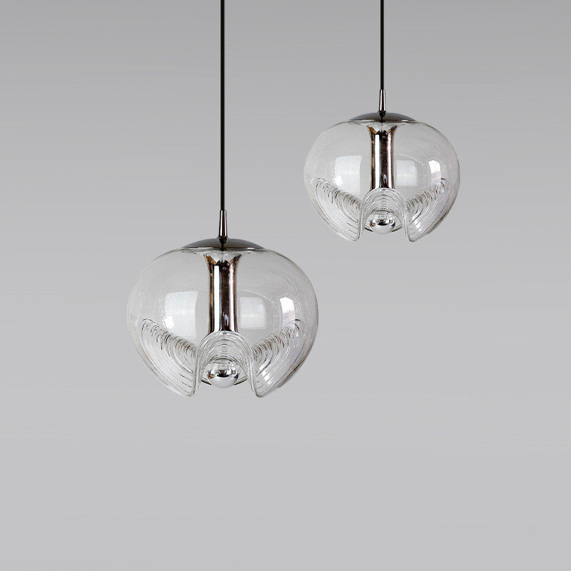 Glass LED Bar Chandelier