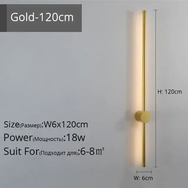 Gold wall lights with sleek cylindrical design and circular base for decorbites creative staircase wall decor