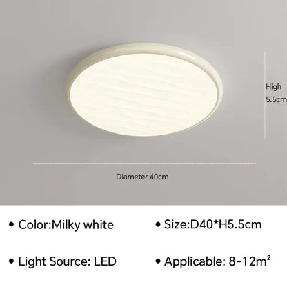 Modern minimalist black decorbites led ceiling light with milky white textured surface for bedroom use with remote
