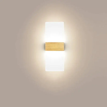 Modern minimalist black led wall light with white acrylic diffuser and gold metal accent for bedroom decorbites led wall decor