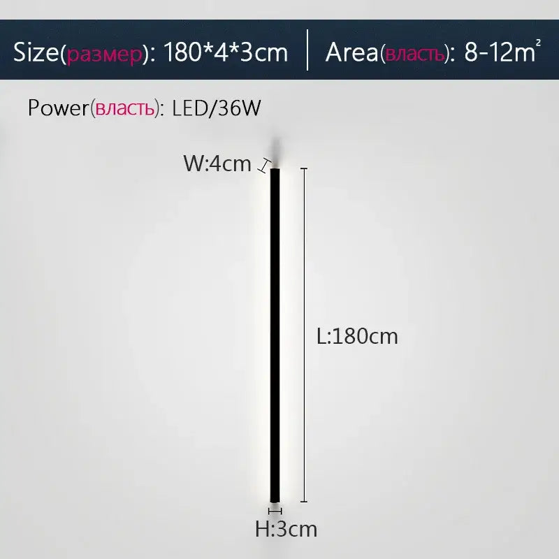 Modern minimalist elegant black led wall lamp with slim profile and sleek design for bedroom decorbites elegant black wall lamp