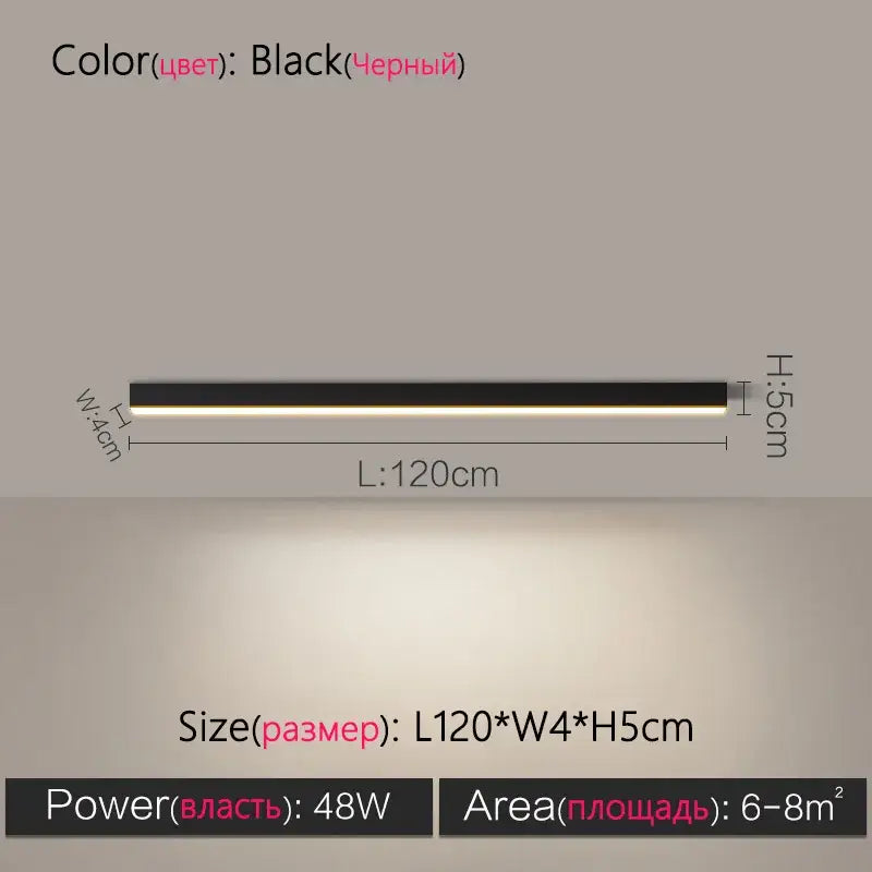 Black rectangular led ceiling lamp with sleek modern design and slim profile for decorbites led ceiling use
