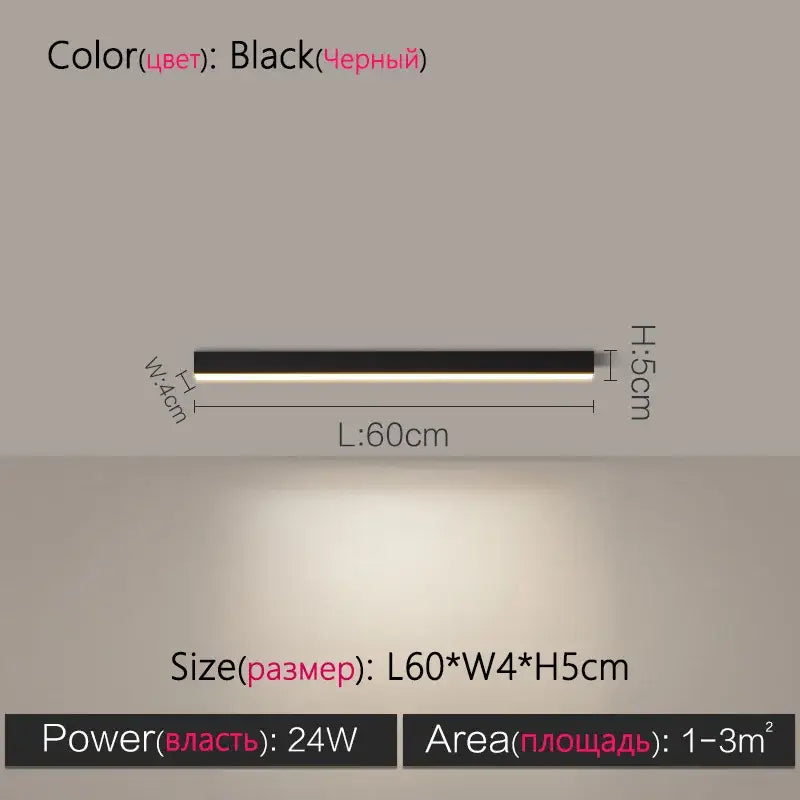 Black rectangular led ceiling lamp with sleek modern design and slim profile for decorbites led ceiling lighting